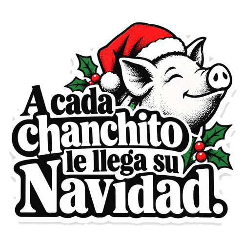 A cada chanchito le llega su Navidad.