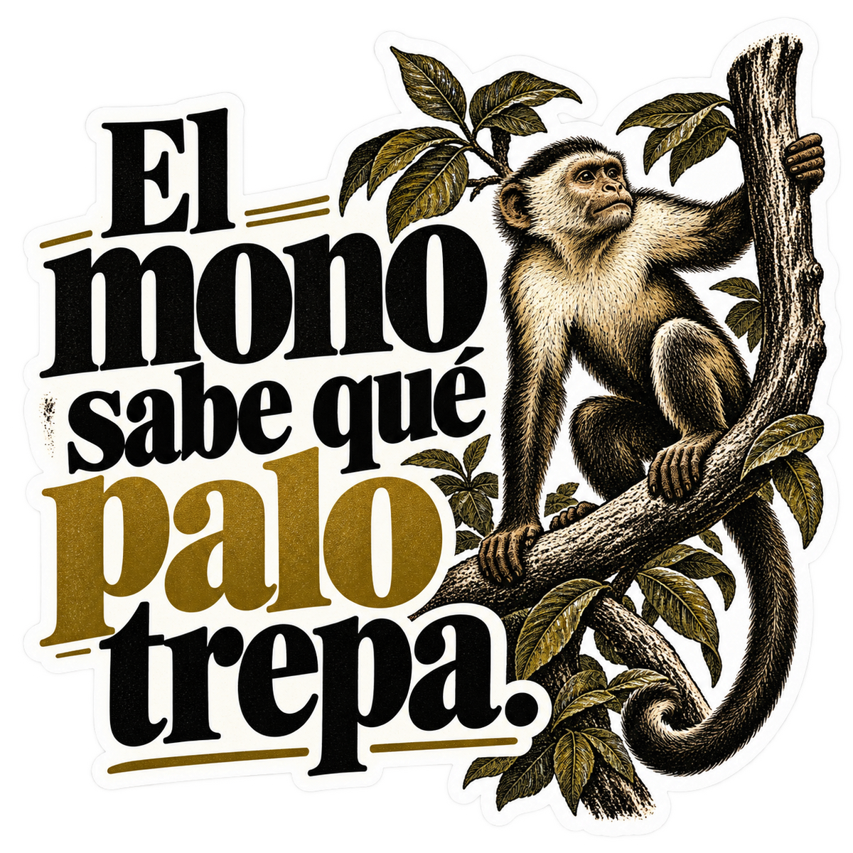 El mono sabe qué palo trepa.