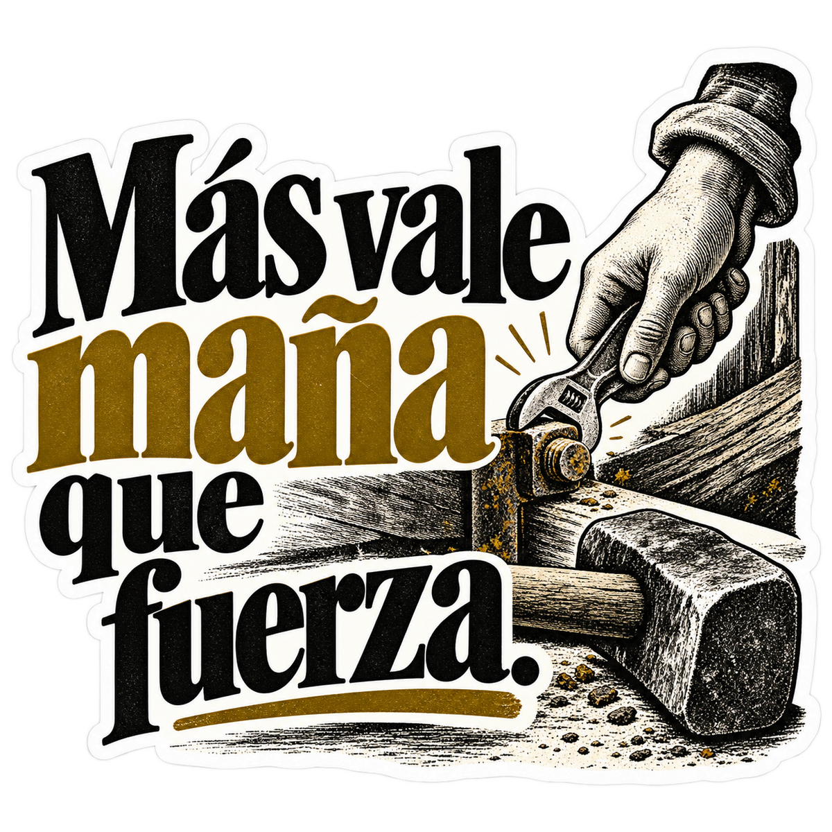 Más vale maña que fuerza.