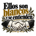 Ellos son blancos y se entienden.