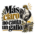 Más claro no canta un gallo.