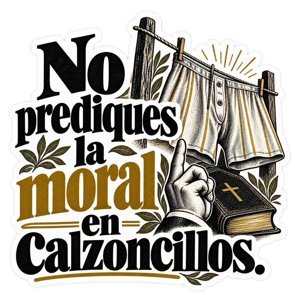 No prediques la moral en calzoncillos.