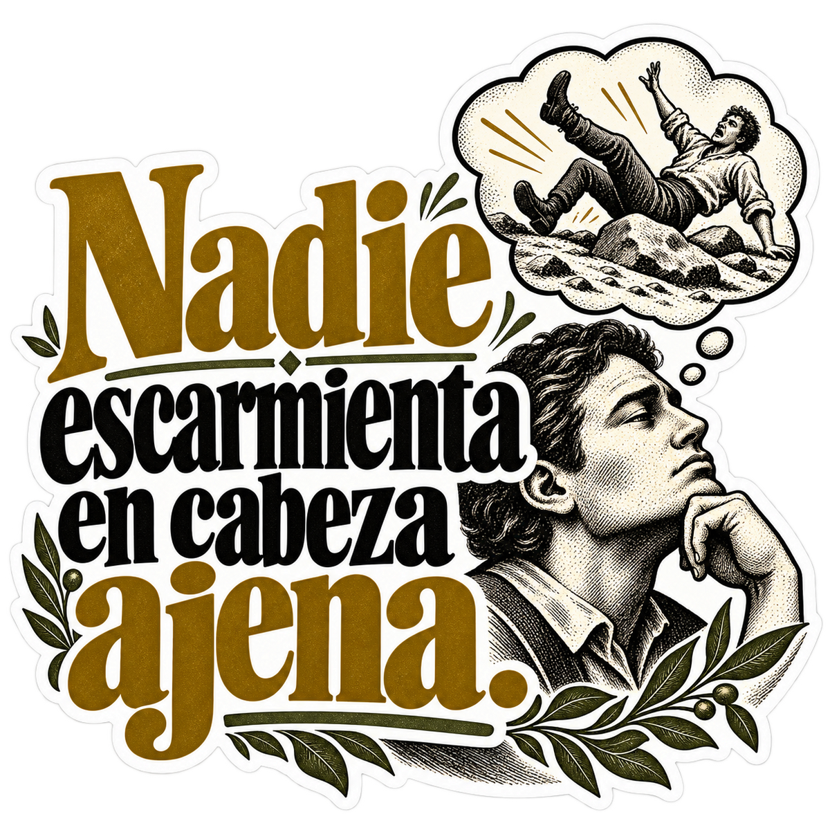Nadie escarmienta en cabeza ajena.